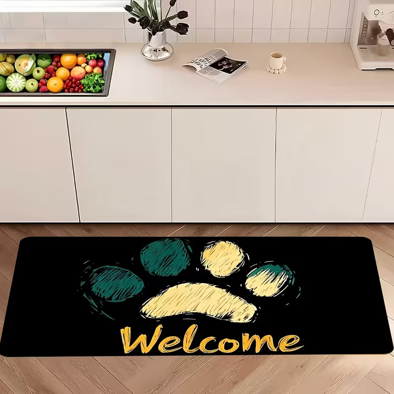 Cute Color Paw Print Welcome L - огляд і ціна Hall Commercial Printing