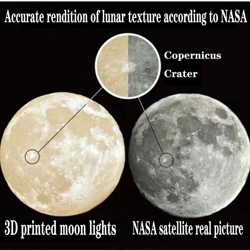 Creative 3D printed moon chand - огляд і ціна Hall Commercial Printing