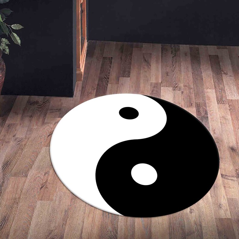 Yin Yang Symbol Round Rug Vivi - огляд і ціна Commercial Vinyl Printing Machine